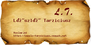 László Tarziciusz névjegykártya
